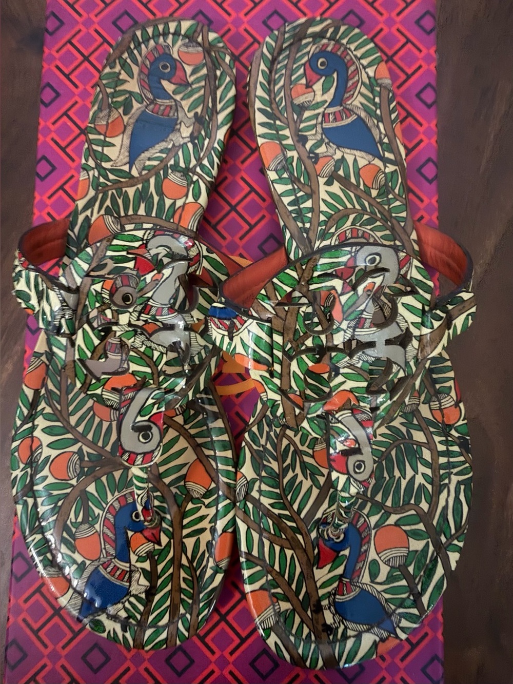 Tory Burch Miller sandals PRINTED PATENT LEATHER - Picture 13 of 13